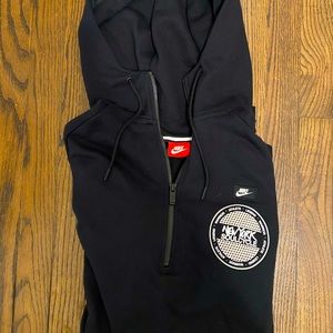 Soulcycle X Nike Quarter Zip Unisex Hoodie Black